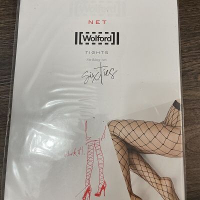 Wolford Sixties Striking Net Tights Fishnet Color: Honey Size: Small Pantyhose